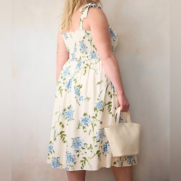 Lc lauren Conrad sequence corset midi dress linen blend sz 4x nwt - Picture 2 of 3